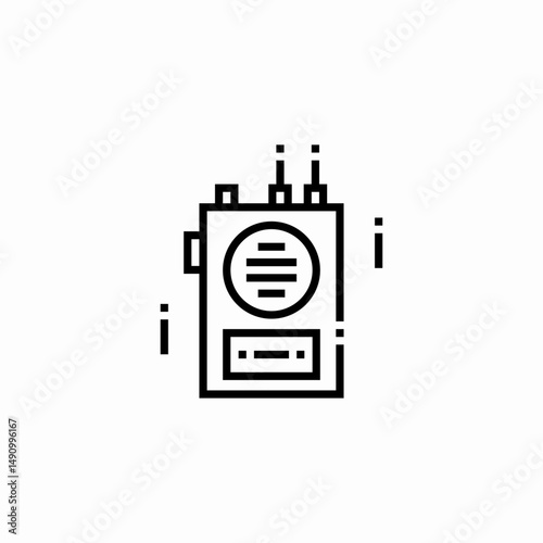 walkie talkie icon sign vector