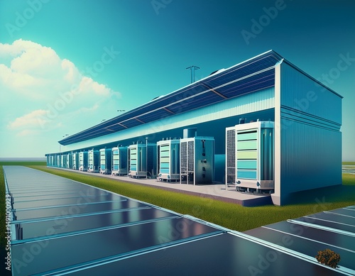 big facility battery energy storage copy space for text