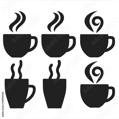 dalgona coffee layered glass mug vector