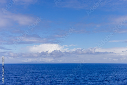 Wallpaper Mural Scenic View of Blue Ocean and Cloudscape Under Clear Sky Torontodigital.ca