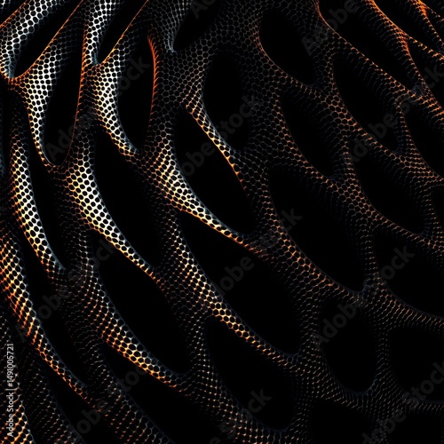 Abstract background with metallic mesh. Vector illustration. Eps 10 file.