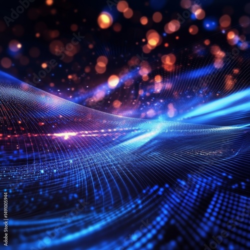 Futuristic technology wave  Vector illustration eps10 with transparency