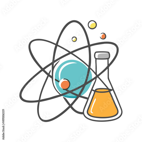 fundamental science icon, fundamental science vector illustration-simple illustration of fundamental science, perfect for fundamental science logos and icons