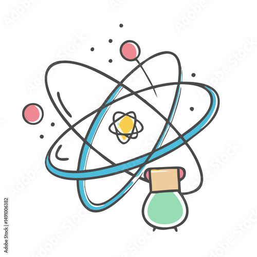 fundamental science icon, fundamental science vector illustration-simple illustration of fundamental science, perfect for fundamental science logos and icons