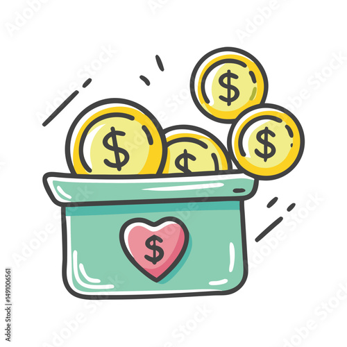 fundraiser icon, fundraiser vector illustration-simple illustration of fundraiser, perfect for fundraiser logos and icons