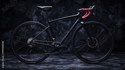 Black bicycle design