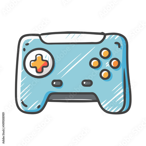 game console icon, game console vector illustration-simple illustration of game console, perfect for game console logos and icons