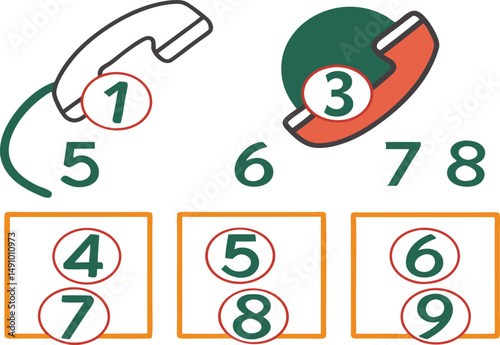vector set of phone