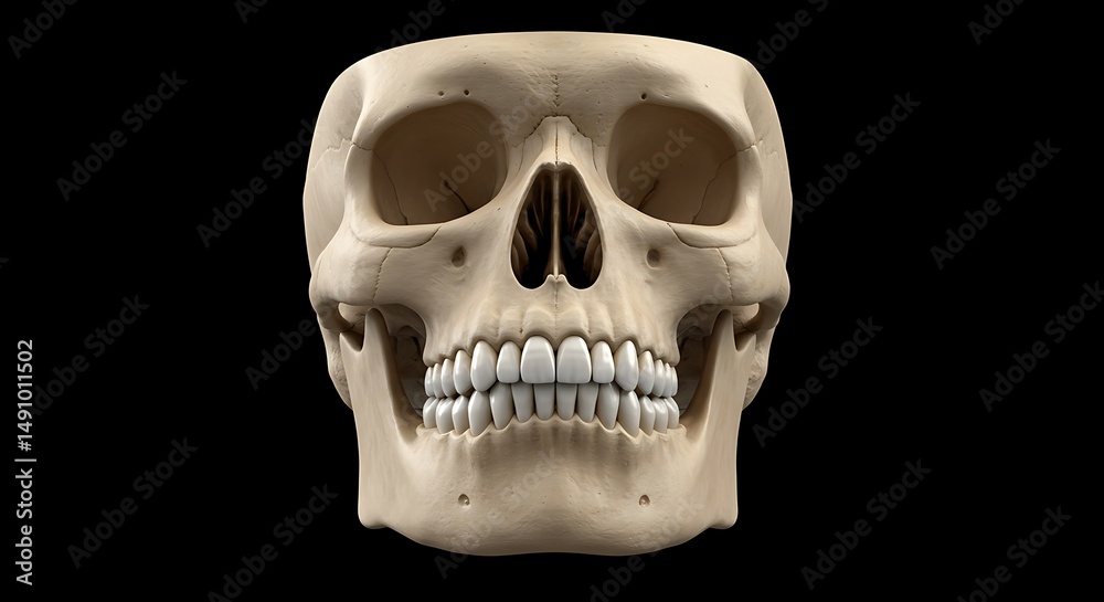 Obraz premium Human skull anatomy