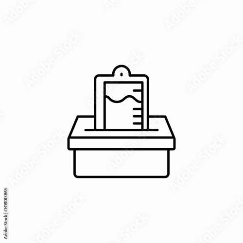 ballot box icon sign vector