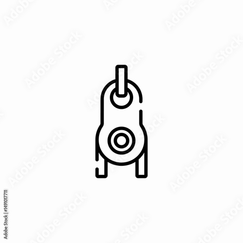 climbing harness icon sign vector