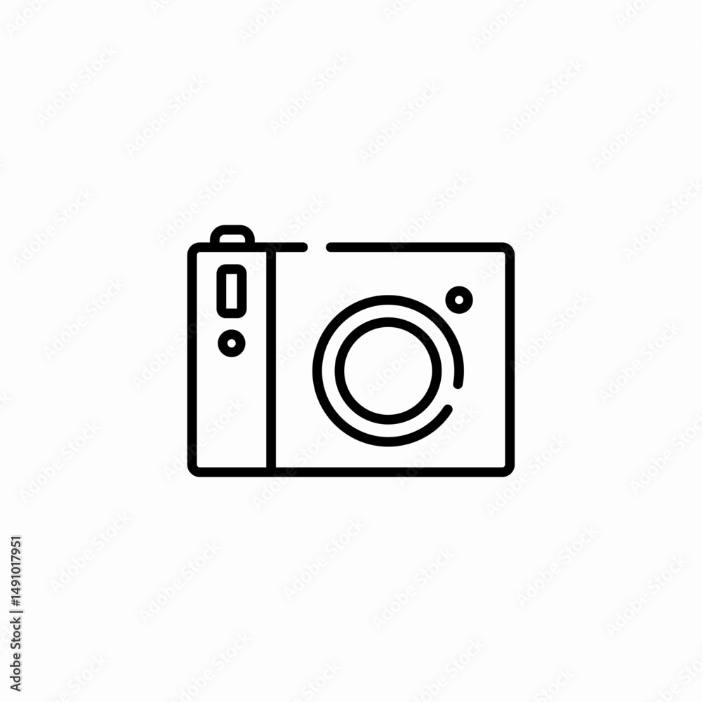 compact camera icon sign vector compact camera icon sign vector