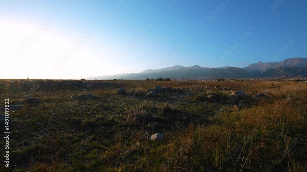 Mountains panoramic view in Kyrgyzstan Mountains panoramic view in Kyrgyzstan