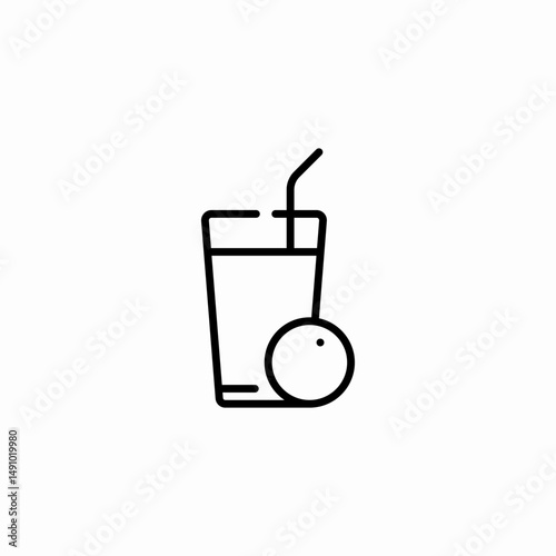fruit juice icon sign vector