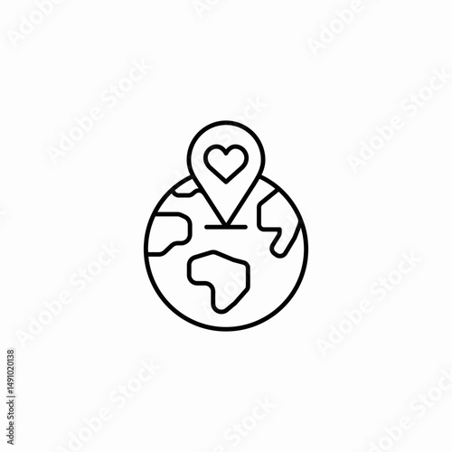 global care icon sign vector