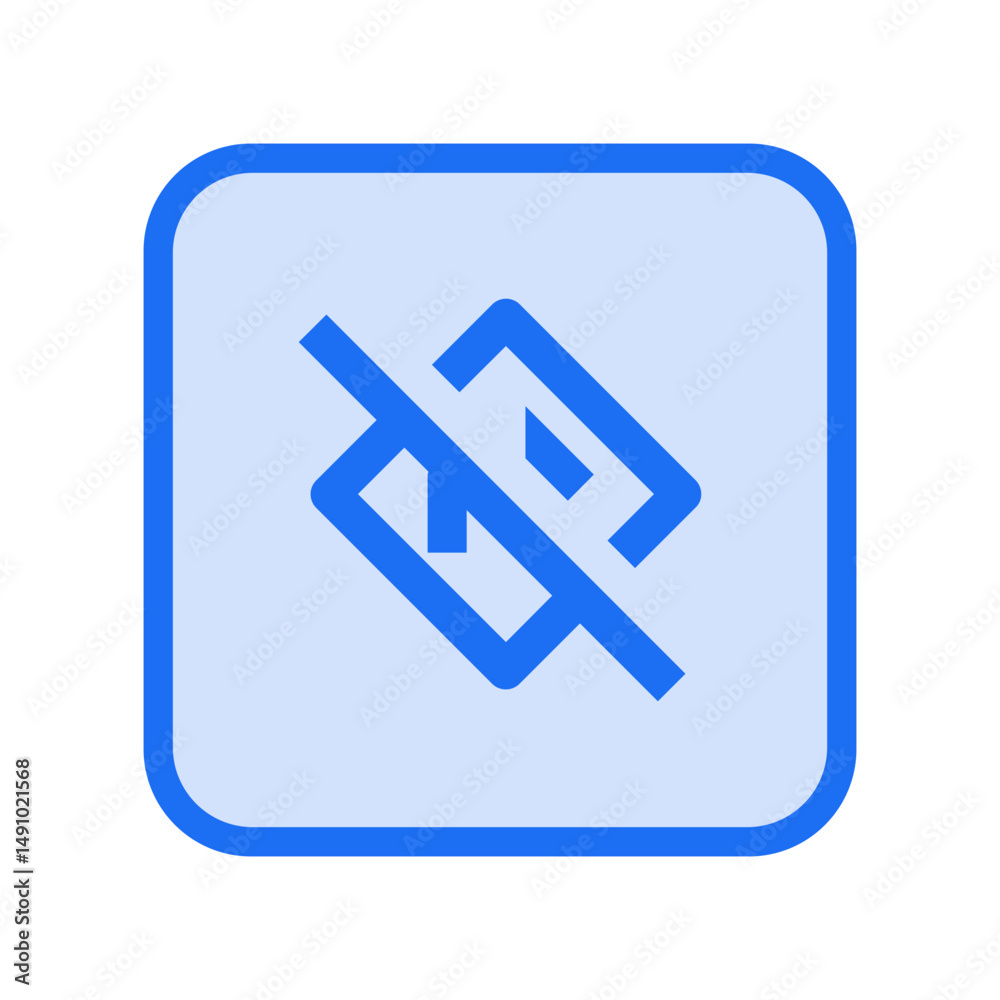 Fototapeta premium Directions Off Outlined Icon