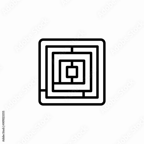 maze game icon sign vector
