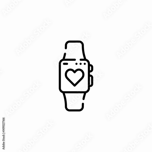 smart watch icon sign vector