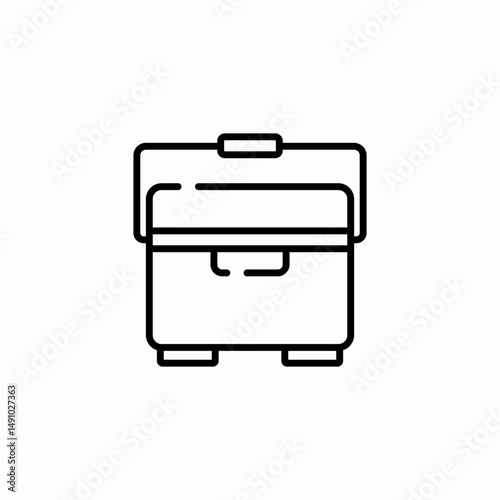 storage box icon sign vector