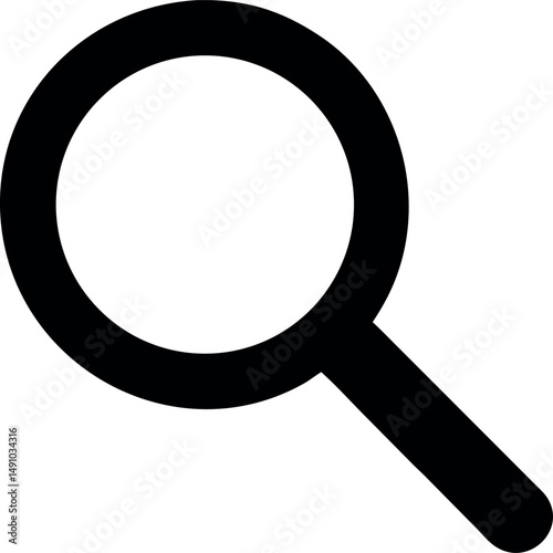 search icon. Magnifying glass icon, loupe icon.