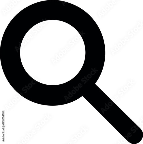 search icon. Magnifying glass icon, loupe icon.