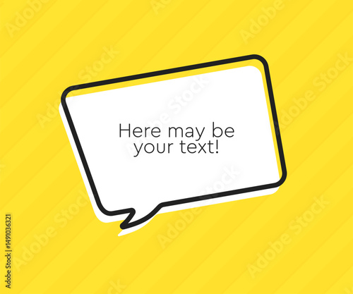 Quote frame blank. Text quote boxes, message