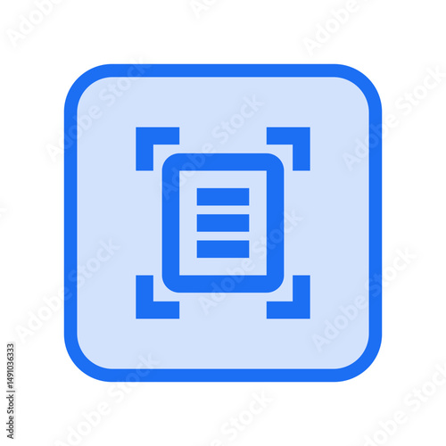 Document Scanner Outlined Icon