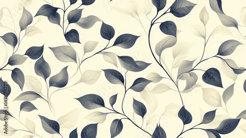 Delicate leaf pattern on a pale background.