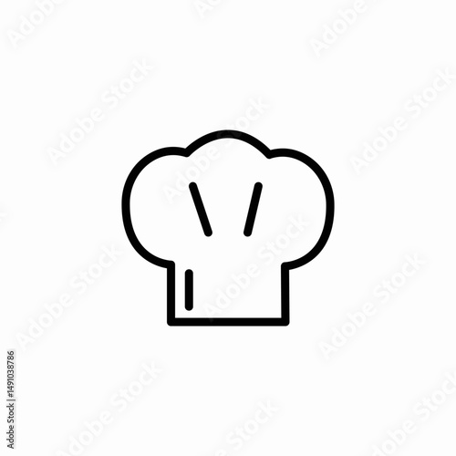chef hat icon sign vector