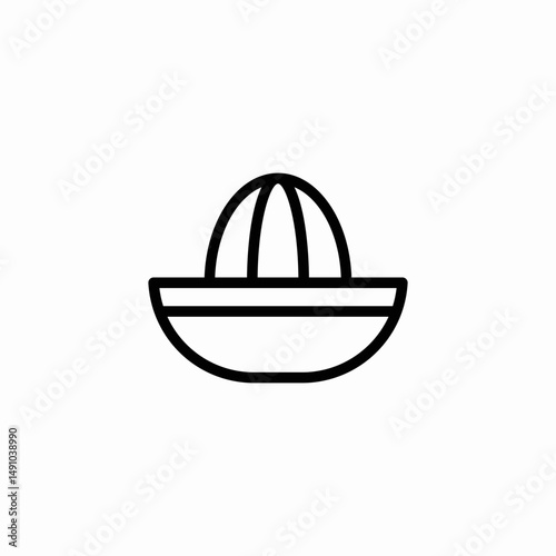 citrus squeezer icon sign vector