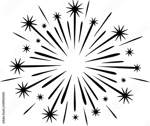 Starburst Firework Illustration