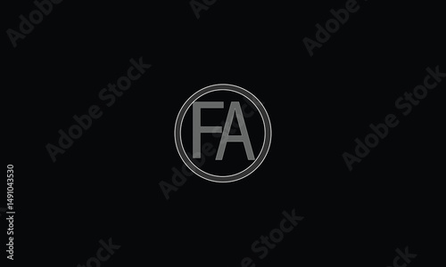 FA,AF,F,A abstract, letters, logo, monogram, style, symbols, ambitions, icons, 

