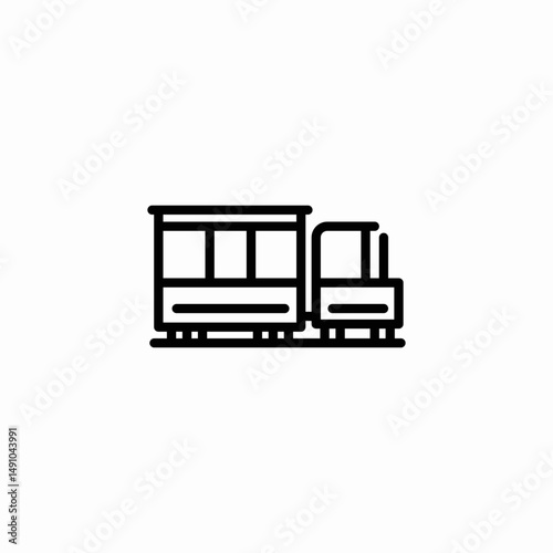park train icon sign vector