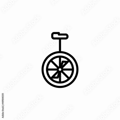 single wheel icon sign vector