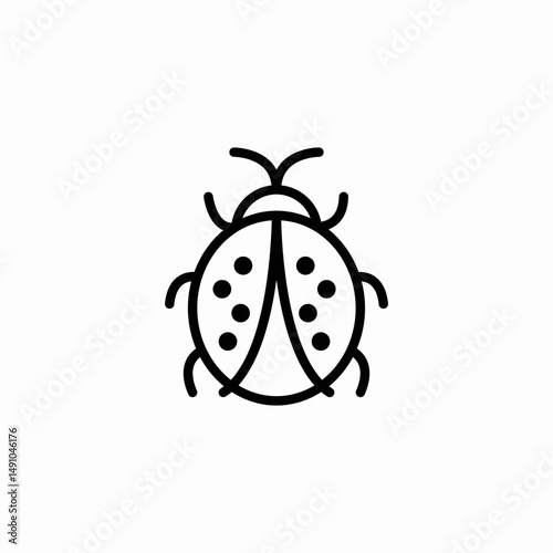 spotted bug icon sign vector