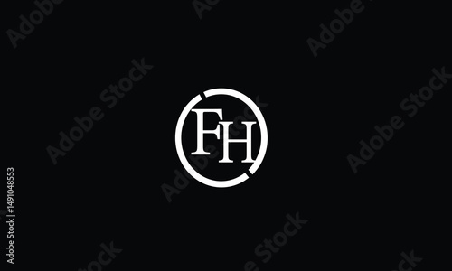 FH,HF,F,H abstract, letters, logo, monogram, style, symbols, ambitions, icons, 
