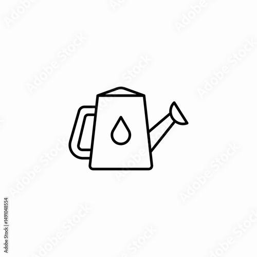 watering can icon sign vector