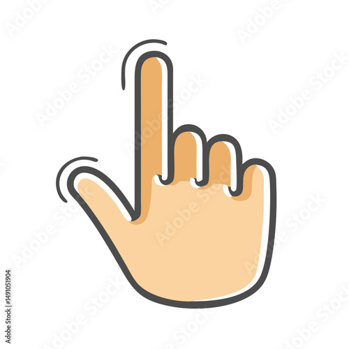 hand cursor icon, hand cursor vector illustration-simple illustration of hand cursor, perfect for hand cursor logos and icons