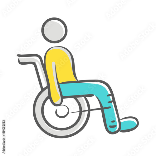 handicap icon, handicap vector illustration-simple illustration of handicap, perfect for handicap logos and icons