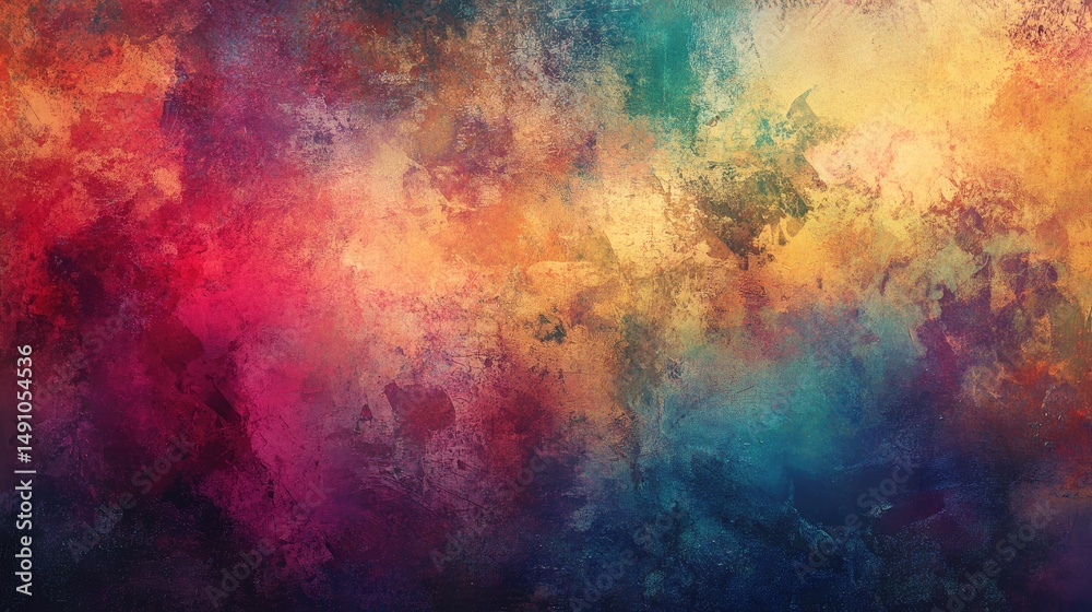 Fototapeta premium Abstract colorful textured art background.