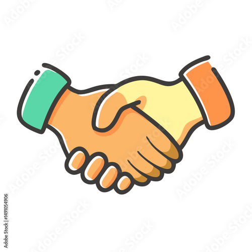 handshake icon, handshake vector illustration-simple illustration of handshake, perfect for handshake logos and icons