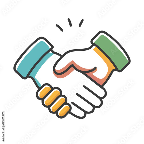 handshake icon, handshake vector illustration-simple illustration of handshake, perfect for handshake logos and icons