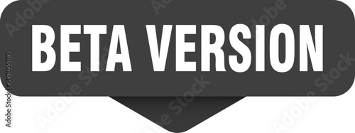 beta version sticker. beta version sign on transparent background
