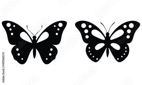 A colorful set of butterflies, including swallowtail and monarch, isolated on a bright white background showcases the beauty of these winged insects in nature