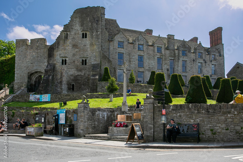 Editorial Hay-on-Wye, UK - May 17, 2025 Hay Castle, a centre for arts, literature and learning in the historic Welsh market town of Hay-on-Wye in South Wales
