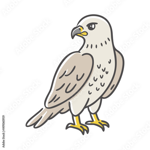hawk icon, hawk vector illustration-simple illustration of hawk, perfect for hawk logos and icons