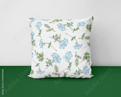 pillow design isolated on white background