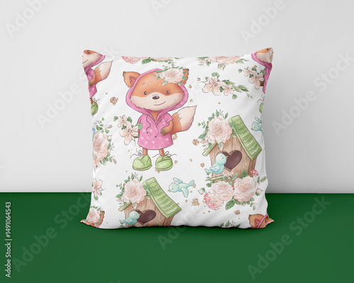 pillow design isolated on white background