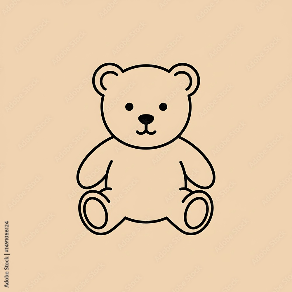 Obraz premium Teddy's Gentle Gaze