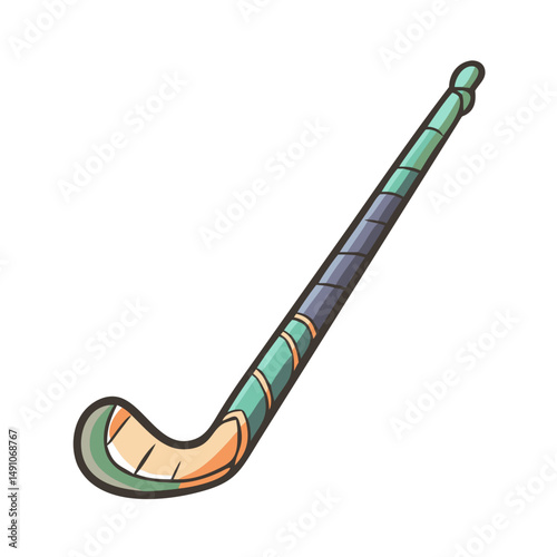 hockey stick icon, hockey stick vector illustration-simple illustration of hockey stick, perfect for hockey stick logos and icons
